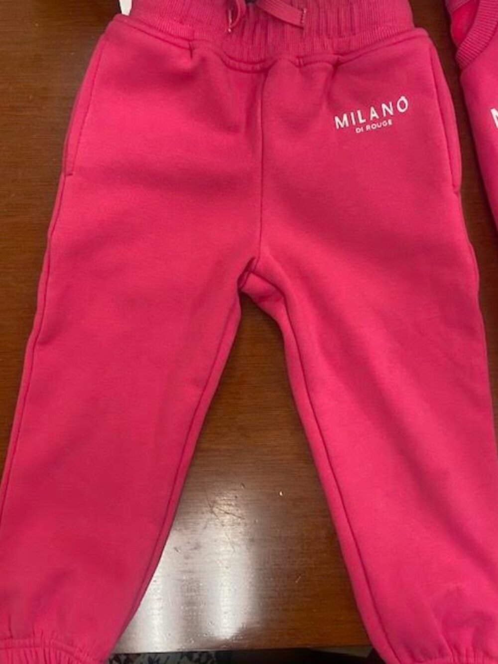 Milano Di Rouge Pink Toddler Sweatsuit Set 2T - Picture 6 of 9